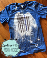 Back The Blue Bleached Tee