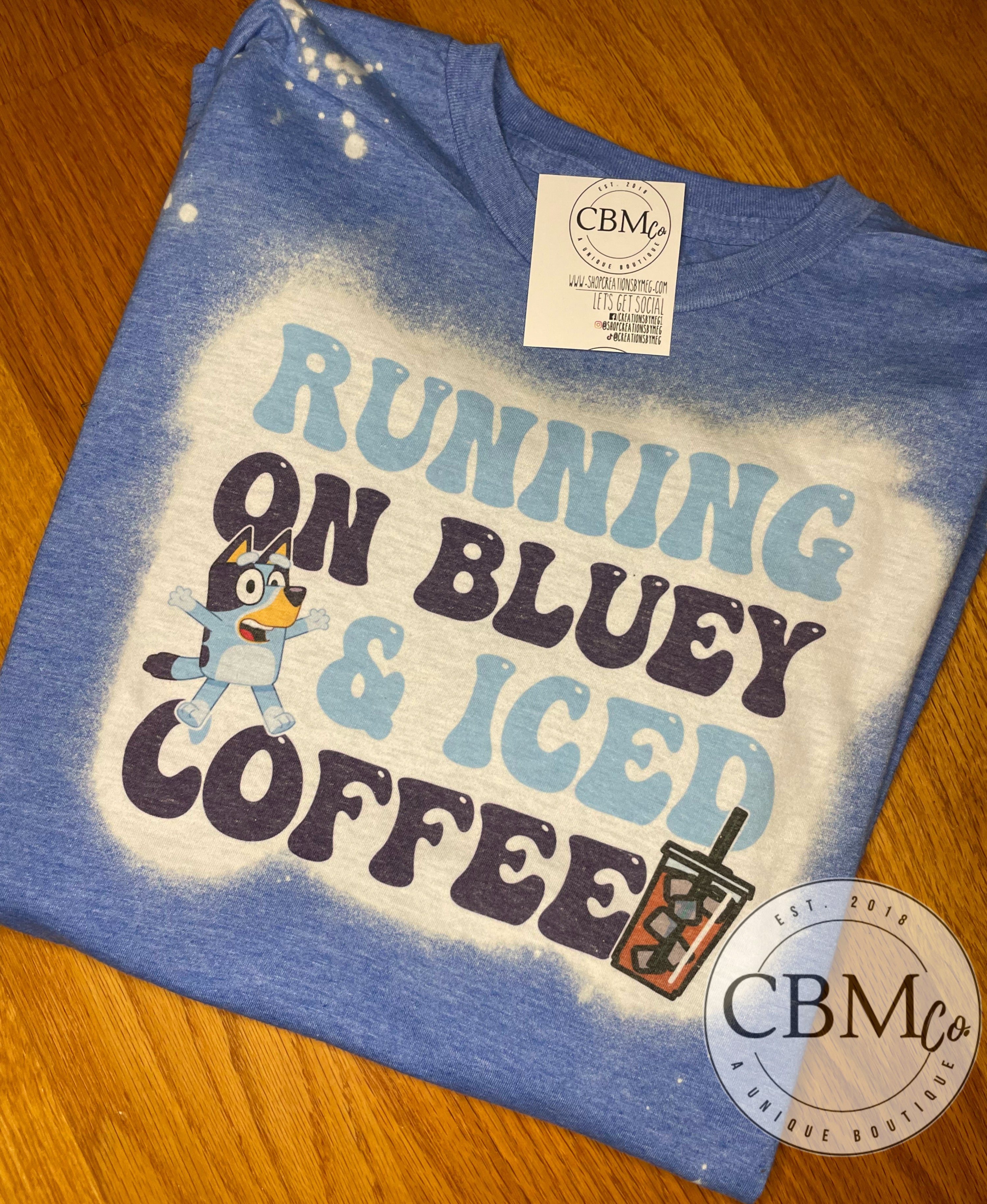 Running On Bluey And Iced Coffee Mugs