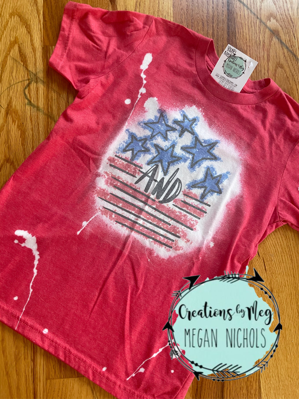 Stars & Stripes Bleached Youth Tee